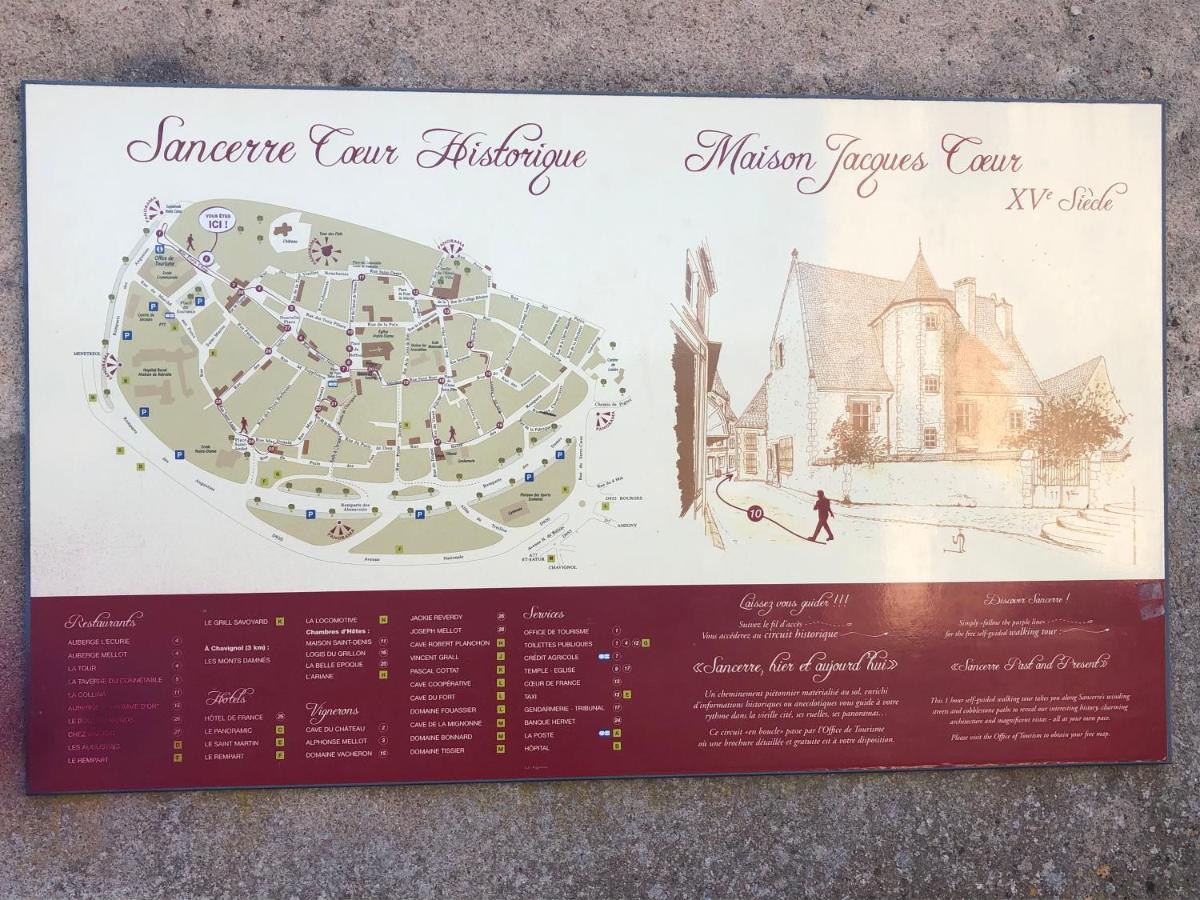 Grand Studio Centre Historique Sancerre Exterior foto